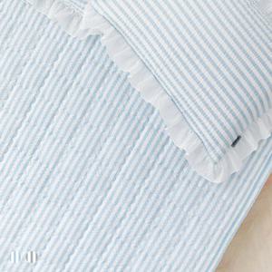 [아망떼] 폴라리스 시어서커 리플 고정밴드 침대패드