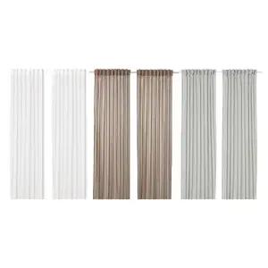 이케아 SILVERLONN 실벨뢴 속커튼 한쌍 145x250cm 커튼테이프 포함/반투명커튼/얇은커튼/쉬폰커튼