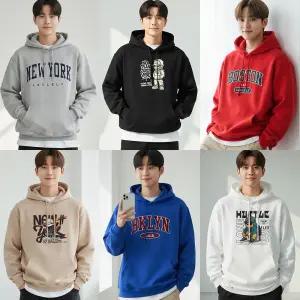 국내제작 기모 특양면 후드 M~2XL 남여공용 빅사이즈 맨투맨 남성 남자 기모 티셔츠 빅사이즈 긴팔티 후드 커플 여성 여자 오버핏 루즈핏