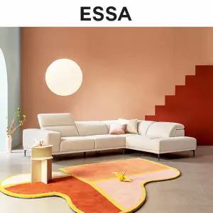 [에싸] 레이나 4인 오픈코너형 헤드기능 카시미라 패브릭 소파