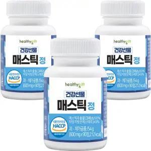 매스틱 정 식약처 인증 그리스 키오스 매스틱검 부모님 선물 분말 가루 600mg 90정 선물세트