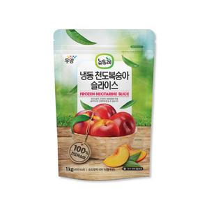 뉴뜨레 냉동 천도복숭아 슬라이스 1kg