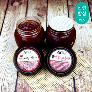 [품질보장] 전통 시골 집 재래식 마늘 고추장 ( 보통 / 매운 청양 )