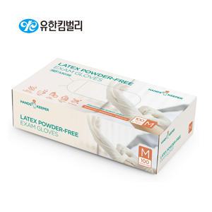 (53036~53039)유한킴벌리 핸즈키퍼 라텍스 이그잼 글러브 100매  의료용/ 진료용/ 청소/미용/ 1등급 의료기기