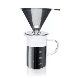 코코비아 스텐 커피 드리퍼+내열유리 커피 서버 핸드드립세트