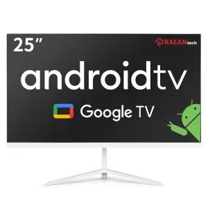 래안텍 본사 PANTHEON SMF2460 안드로이드 스마트 모니터 화이트 VA 25형 FHD 넷플릭스 유튜브 중소바이미