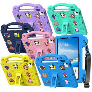 아이패드 에어 11 7세대 M3 6세대 M2 케이스 애니멀비츠 에바폼 범퍼 갤탭 KC인증 유아 어린이 아동 키즈 스트랩 손잡이 어깨끈 거치대