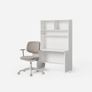 한샘 티오 일자책상 세트 5단 120x60cm+티오 책상의자 DIY