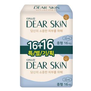 디어스킨 순수한면 제로핏 덕용 대용량 생리대
