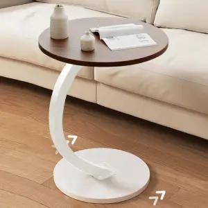 원목 원형 사이드 테이블 40cm 책상 티테이블 쇼파 침대 미니 협탁 ODM-TABLE04
