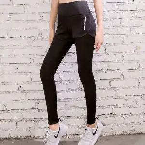 여자레깅스 런닝 여성 스포츠 레깅스 투인원 반바지 요가 헬스