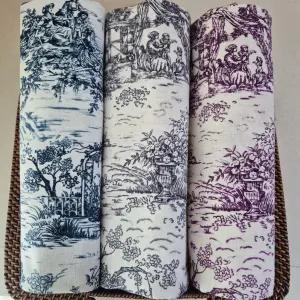 ENDLESS 11수 국내생산 대폭 면 린넨 빈티지 명화 패브릭 원단 3종