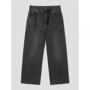 에잇세컨즈청바지 남성 와이드핏 밴딩 흑청 애쉬 데님 팬츠 RB499