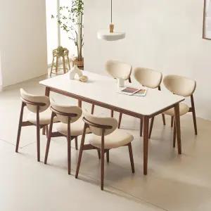 라만차 6인 세라믹 식탁 세트(의자 6EA) / (수도권 무료배송)