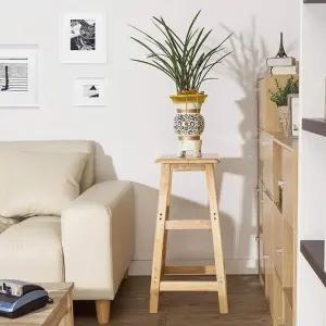 원목 사각 선반 겸 의자 70cm 원목스툴