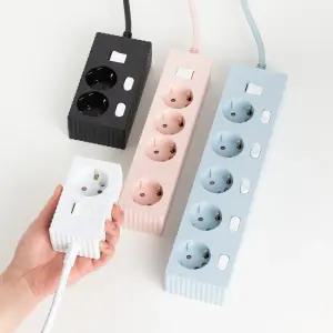 파워존 국산 웨이브 멀티탭 2구 3구 4구 5구 6구 개별스위치 자동소화 멀티콘센트 통합 연장선