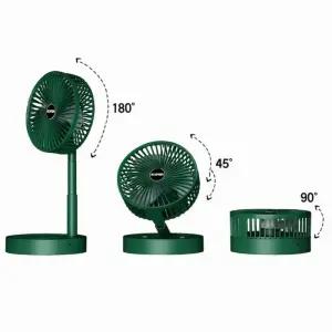 여름철 캠핑 필수템 USB 충전 휴대용 무선 3단 접이식 스탠드 선풍기