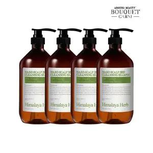 히말라야 허브 나드 두피 비듬 딥클렌징 가려움 케어 샴푸 1000ml x4개
