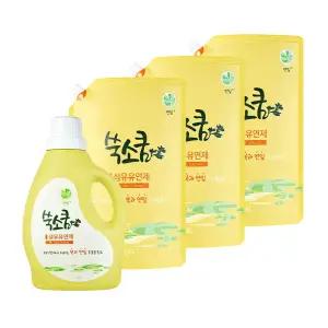 [쑥소쿰] 연잎 섬유유연제 1.8L + 1.6L 3개