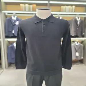 [지오지아] 울 혼방 소프트터치 티에리 니트 ABE4ET1104 ABF1ET1104 BK