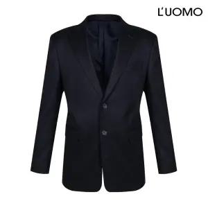 워모 울 혼방 테일러드 재킷 네이비