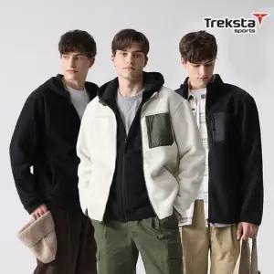트렉스타 25FW 최신상 남성 플리스재킷+후드티셔츠 총 2종 세트