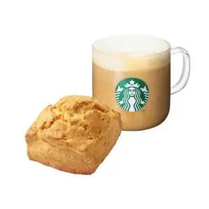 [스타벅스] [겉바속촉 디저트] 카페라떼 T + 잉글리쉬 스콘