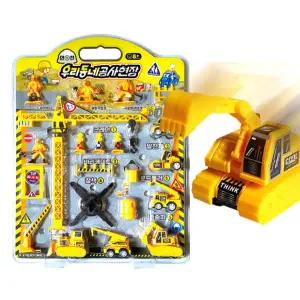 우리동네 공사현장 트럭 중장비 작동완구 19종류 세트