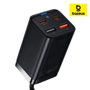 베이스어스 멀티 충전기 초고속 4포트 USB 고속충전기 65W GaN3 Pro 2C+2U (1m)