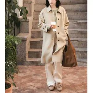 [롯데백화점]쥬크 셔츠카라 싱글 롱 코트 Z254MSG552