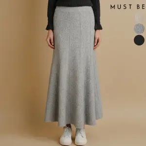 [머스트비] 여성 머메이드핏 니트 롱스커트