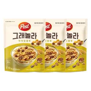 동서식품 포스트 그래놀라 카카오호두 510g 3개