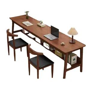 긴 테이블 원목 테라스 공부책상 카페 책상 스터디 창가테이블 우드