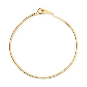 [비앤비골드] 14K 글로시 1.4mm 스네이크 뱀줄 체인 팔찌 IRB40646