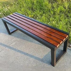 공원 벤치 의자 원목 곡선 야외 테라스 공원벤치