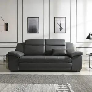 [기간최대특가]  밀란 3인 천연소가죽 소파(스툴제외)