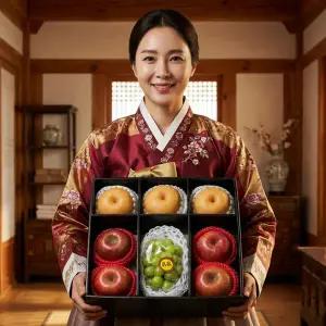 [굿즈트리][자연예서]베스트 혼합 1호 과일선물세트(사과4+배3+샤인머스켓1)