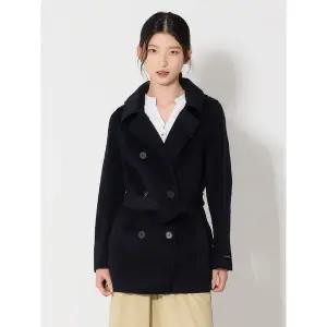 [하프클럽/]울블렌디드 후드 벨티드 하프 코트(후드탈부착)-사이즈 55~88다양