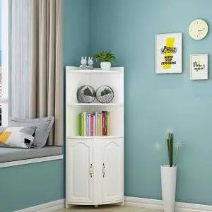 거실 코너장 틈새 조립형 흰색 코너 모서리 진열 수납장