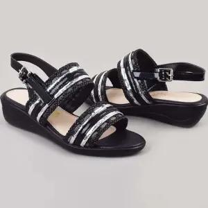 여성 웨지 통굽샌들 가벼운 착화감 쿠션슬리퍼 웨지힐 (WFK427K)