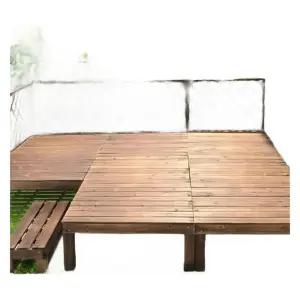 방부목 테크 조립식 평상 베란다 테라스 정원 야외 탄화