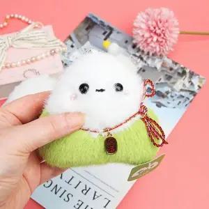 주먹밥 인형 키링 학생 커플 가방고리 백참 키홀더 (WFKAIH7)