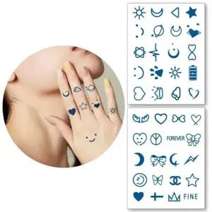 패션 포인트 미니 문신 스티커 40종 세트 (WFKAVTF)