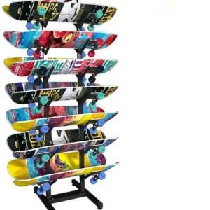디스플레이 보드 양면 스케이트 스케이트보드랙 스노우보드 스탠드포함