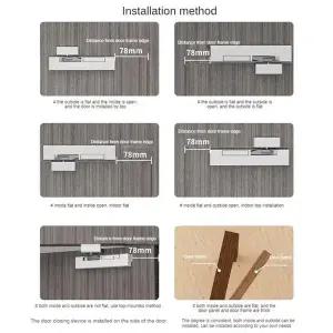 ABSS-도어 클로저 스토퍼 자동 클로저 잠금 장치 포르타 도어 래치 개폐식 폐쇄 자동 도어