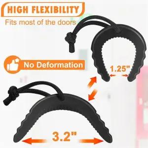 ABUL-8 팩 응급 구조대 도어 스톱 법 집행용 도어 잼 응급 서비스 스토퍼 웨지 블랙