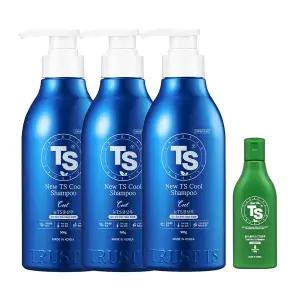 [TS트릴리온]뉴TS 쿨샴푸 500g 3개 + TS 골드플러스 샴푸 100g 1개