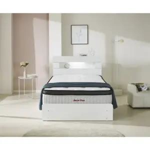 데코라인 플랜 LED 서랍형 침대 세트 슈퍼싱글 SS 매트리스 포함) 방문설치