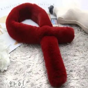 6컬러 여성 스타일리시 겨울 페이크퍼 쁘띠 머플러 털목도리