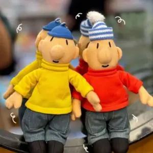 고품질 패트와 매트 커플 인형 우정 열쇠고리 미니 피규어 키링 (WFKE0I7)